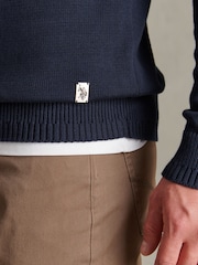 U.S. Polo Assn. Honeycomb Mixed Knit Crew Neck Jumper - Obrázek 2 z 4
