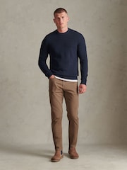 U.S. Polo Assn. Honeycomb Mixed Knit Crew Neck Jumper - Obrázek 3 z 4