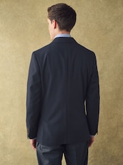 Barbour® Navy Wool Rich Hopsack Blazer - Image 3 of 16