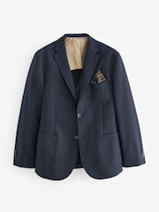 Barbour® Navy Wool Rich Hopsack Blazer - Image 6 of 16
