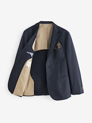 Barbour® Navy Wool Rich Hopsack Blazer - Image 7 of 16