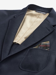 Barbour® Navy Wool Rich Hopsack Blazer - Image 8 of 16