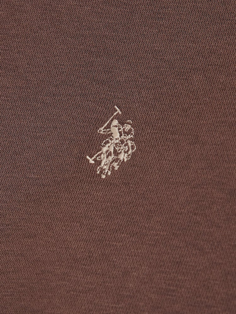 U.S. Polo Assn. Brown Double Horsemen Embroidered Hoodie - Image 3 of 3