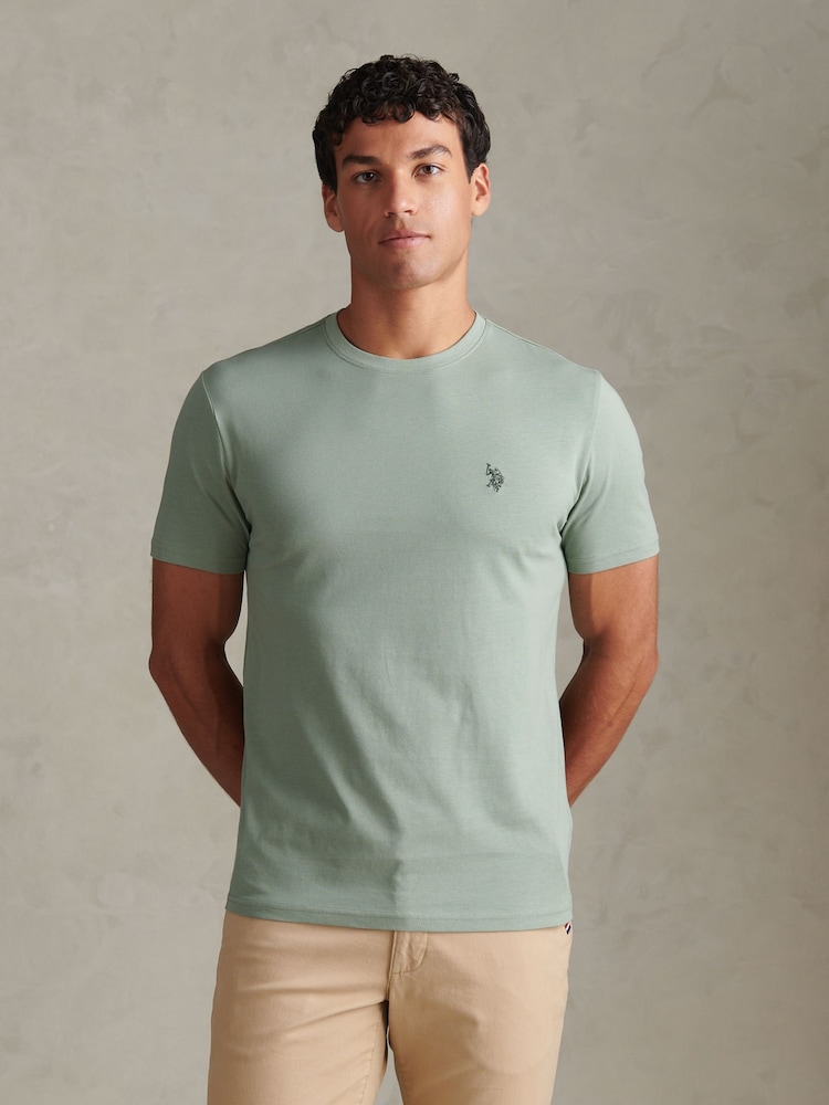 Verde - U.S. Polo Assn. Camiseta Double Horsemen - Imagen 1 de 9