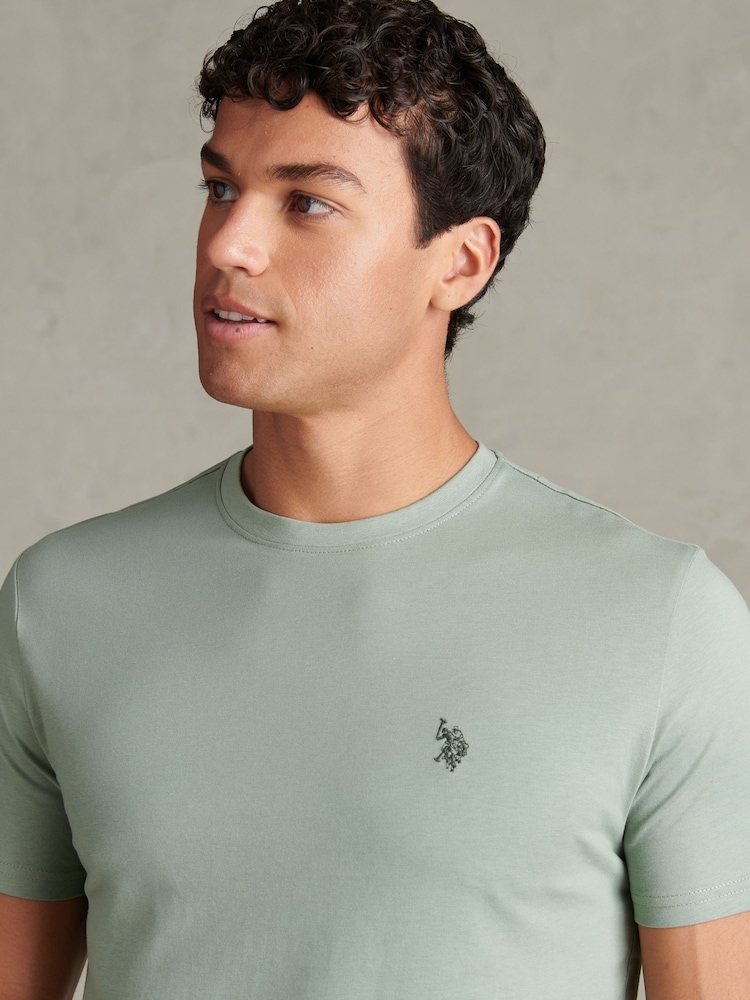 Verde - U.S. Polo Assn. Camiseta Double Horsemen - Imagen 2 de 9