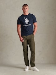 U.S. Polo Assn. Teksturirane Dobbi pantalone - Slika 3 od 8