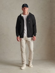 U.S. Polo Assn. Black Borg-Lined Zip-Through Hoodie - Image 3 of 4