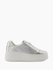 Dune London Silver Episode Flatform Sole Trainers - Image 3 of 6