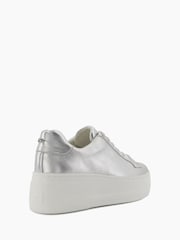 Dune London Silver Episode Flatform Sole Trainers - Image 5 of 6