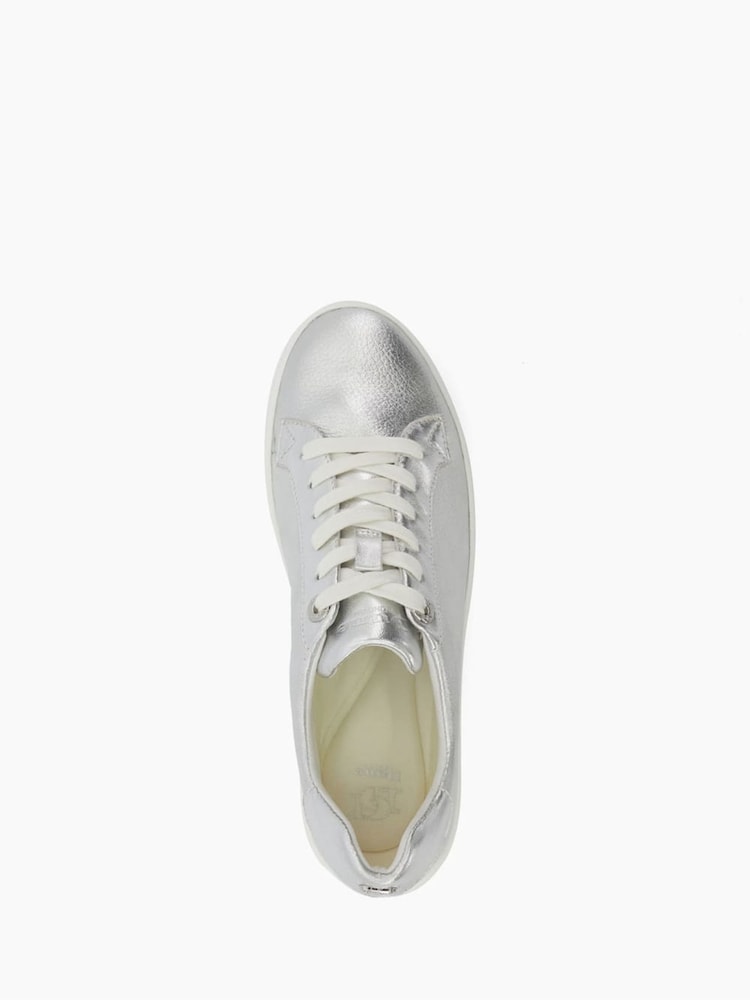 Dune London Silver Episode Flatform Sole Trainers - Image 6 of 6