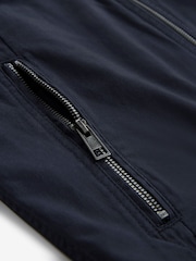Navy 100% Cotton Zip-Up Shacket - Image 10 of 11