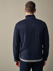 Navy 100% Cotton Zip-Up Shacket - Image 4 of 11