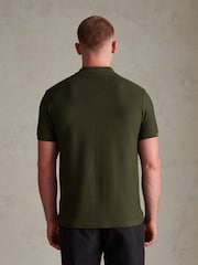 U.S. Polo Assn. Green Herringbone Texture Polo Shirt - Image 4 of 6