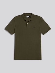 U.S. Polo Assn. Green Herringbone Texture Polo Shirt - Image 5 of 6