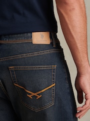 U.S. Polo Assn. Dark Blue Comfort Stretch Tapered Fit Jeans - Image 4 of 9