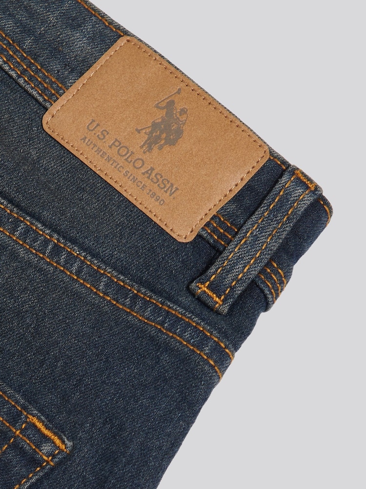 U.S. Polo Assn. Dark Blue Comfort Stretch Tapered Fit Jeans - Image 9 of 9 U.S. Polo Assn. Dark Blue Comfort Stretch Tapered Fit Jeans - Image 9 of 9