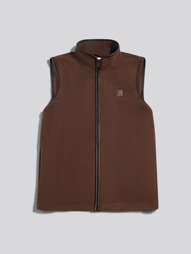 Smeđa - U.S. Polo Assn. Heritage Micro Fleece Prsluk - Slika 1 od 2 Smeđa - U.S. Polo Assn. Heritage Micro Fleece Prsluk - Slika 1 od 2