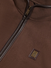 Smeđa - U.S. Polo Assn. Heritage Micro Fleece Prsluk - Slika 2 od 2