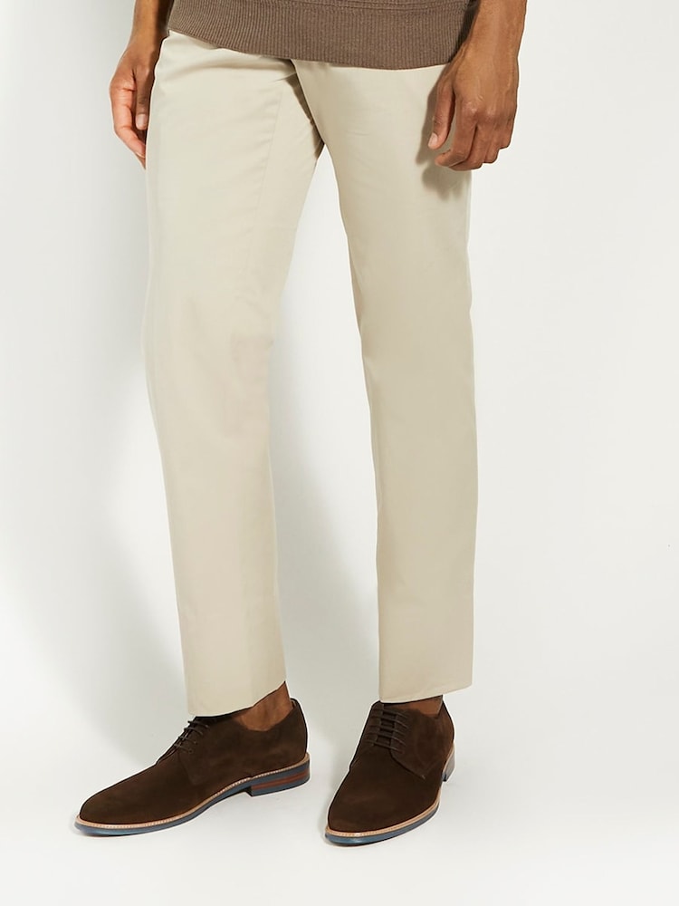 Dune London Brown Chrome Wide Fit Stanleyy Soft Leather Gibson Shoes - Image 1 of 7 Dune London Brown Chrome Wide Fit Stanleyy Soft Leather Gibson Shoes - Image 1 of 7