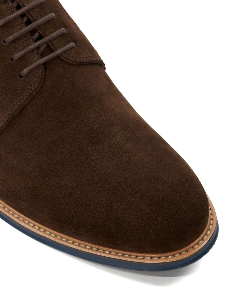 Dune London Brown Chrome Wide Fit Stanleyy Soft Leather Gibson Shoes - Image 7 of 7 Dune London Brown Chrome Wide Fit Stanleyy Soft Leather Gibson Shoes - Image 7 of 7