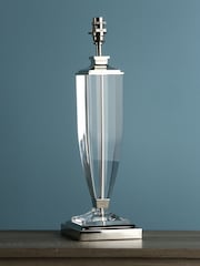 Laura Ashley Chrome Carson Crystal Table Large Lamp Base - Image 1 of 5