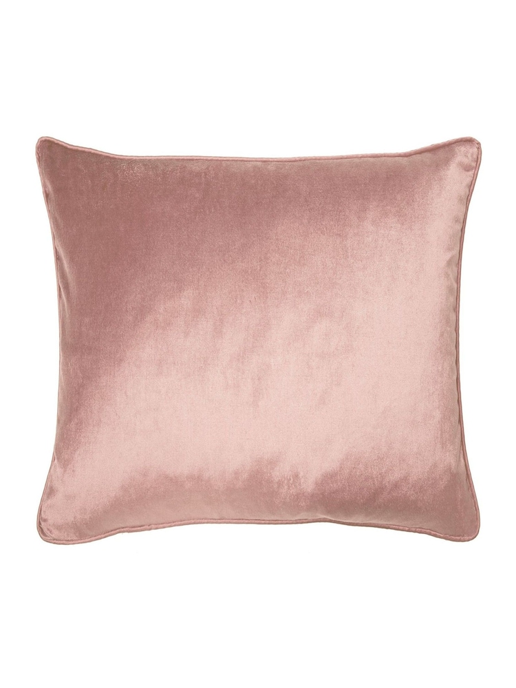 Laura Ashley Velvet Blush Pink Square Nigella Cushion - Image 5 of 6