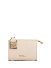 Dune London Cream Koined Turnlock Cardholder - Image 1 of 6