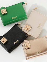 Dune London Cream Koined Turnlock Cardholder - Image 6 of 6