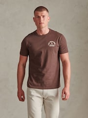 U.S. Polo Assn. Brown Classic Heritage Front & Back Graphic T-Shirt - Image 1 of 9