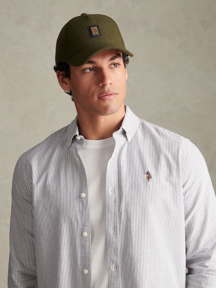 Πράσινο - U.S. Polo Assn Melton Casual Baseball Cap - Εικόνα 1 από 5