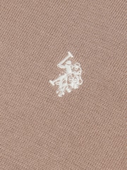 U.S. Polo Assn Beige Combed Cotton Double Horsemen Revere Polo Shirt - Image 2 of 2