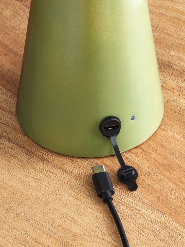 Green Darwin Rechargeable Battery Operated Touch Table Lamp (Indoors and Outdoors) - Image 4 of 4