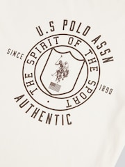 U.S. Polo Assn Cream Mens Spirit of Sport Graphic T-Shirt - Image 2 of 2