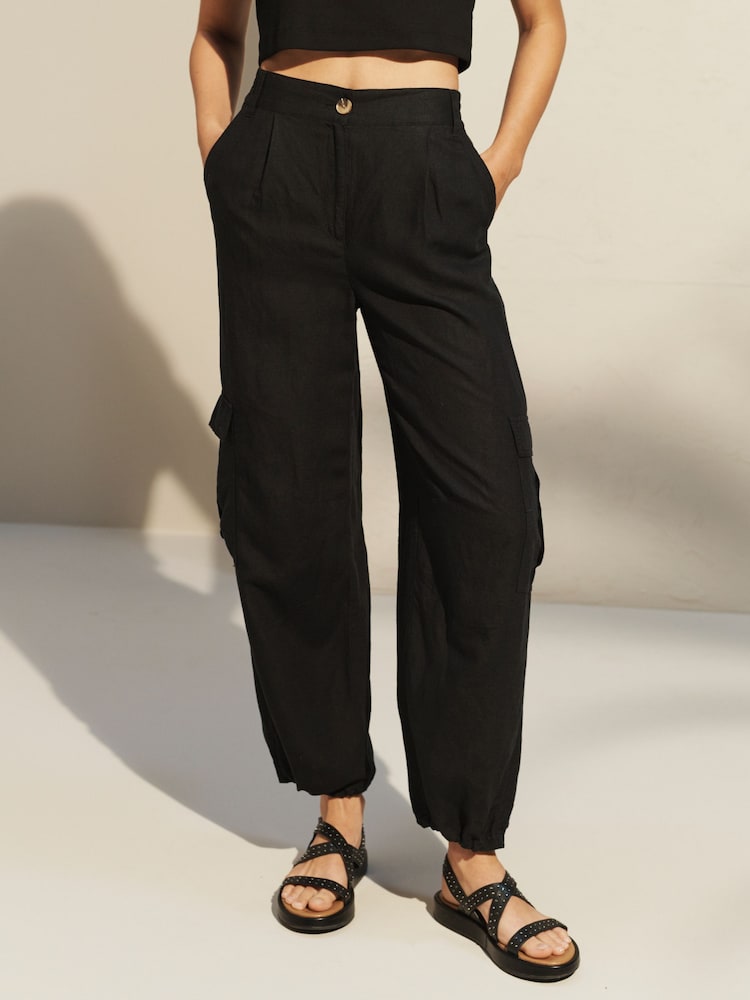 Black Forever Comfort® Flatform Strappy Sandals - Image 2 of 9