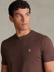 U.S. Polo Assn. Dark Brown Double Horsemen T-Shirt - Image 2 of 6