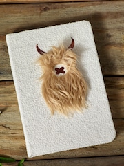 Cream Fabric Covered Hamish A5 Lined Notebook - Image 1 of 3