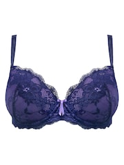 Pour Moi Navy/Lavender Padded Amour Bra - Image 3 of 4
