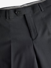 Black Regular Fit Signature Tollegno Italian Fabric Suit Trousers - Image 6 of 8
