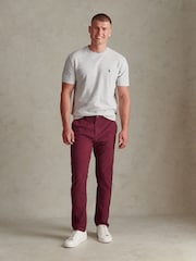 U.S. Polo Assn. Grey Honeycomb Pique Tipped T-Shirt - Image 3 of 4