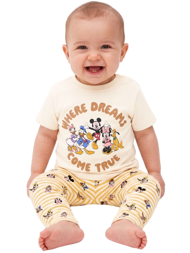Character Yellow Disney Mickey & Friends T-Shirt And Leggings Set - Image 2 of 11 Character Yellow Disney Mickey & Friends T-Shirt And Leggings Set - Image 2 of 11
