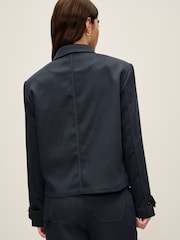 Navy Twill Boxy Jacket - Image 3 of 7