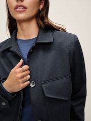 Navy Twill Boxy Jacket - Image 5 of 7