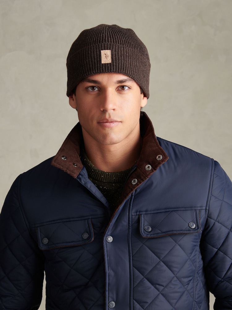 U.S. Polo Assn. Signature Double Horsemen Strikket Lue - Bilde 1 av 5