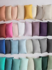 Grey Silver Cotton Rich Plain Duvet Cover and Pillowcase Set - Image 3 of 3
