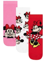 Pack de 3 pares de calcetines de Minnie Mouse de Disney de Character - Imagen 1 de 5