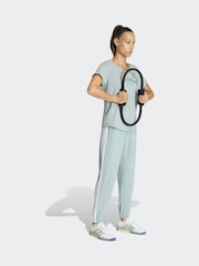 adidas Green Train Essentials 3-Stripes Woven Joggers - Image 3 of 7