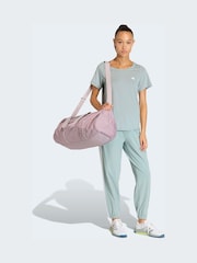 adidas Green Train Essentials 3-Stripes Woven Joggers - Image 6 of 7