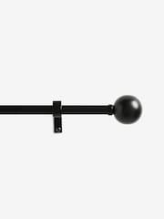 Black Ball Finial Extendable Curtain 35mm Pole Kit - Image 5 of 5