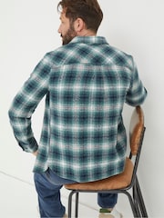 FatFace Green Purley Ombre Check Shirt - Image 2 of 6