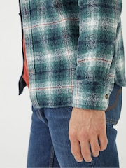 FatFace Green Purley Ombre Check Shirt - Image 5 of 6